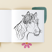 Load image into Gallery viewer, Flowered Farm Friends: Cheerful Coloring Book
