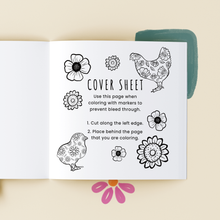 Load image into Gallery viewer, Flowered Farm Friends: Cheerful Coloring Book
